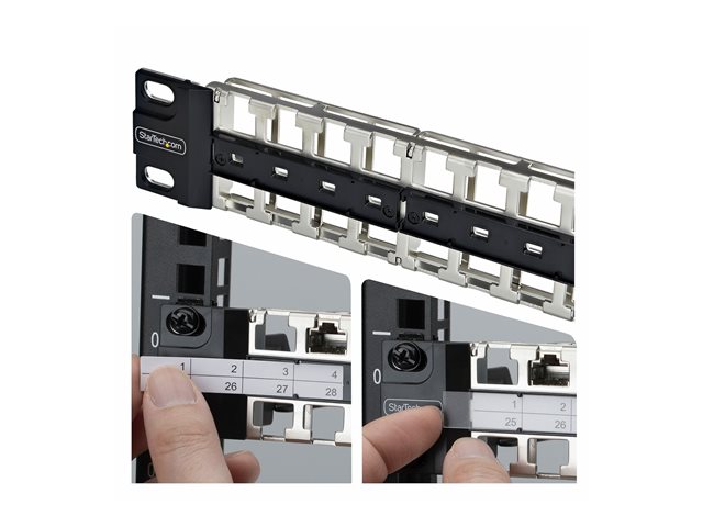 48 Port 1U Blank Keystone Patch Panel