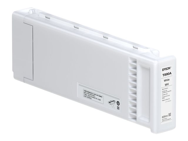 Epson T890A - 600 ml - white - original - ink cartridge - for SureColor SC-S80600