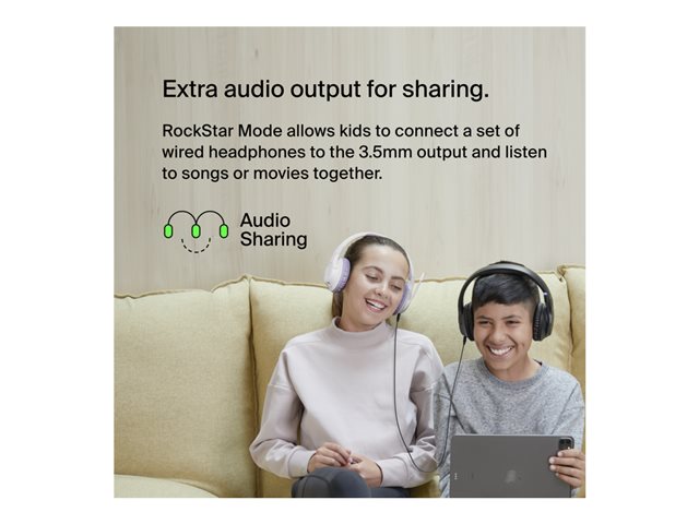 Belkin SoundForm Inspire - Headset - full size - Bluetooth - wireless, wired - 3.5 mm jack - black