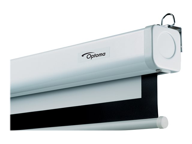Optoma Panoview Pull Down Manual with CSR DS-9084PMG+ - Projection screen - ceiling mountable, wall mountable - 84\" (213 cm) - 16:9 - Matte White - for Optoma HZ40STx