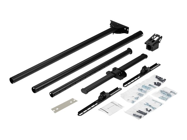 StarTech.com Ceiling TV Mount - 8.2' to 9.8' Long Pole - Full Motion - Supports Displays 32\" to 75\" - For VESA Mount Compatible TVs (FPCEILPTBLP) - Bracket - for flat panel - heavy duty steel - black - screen size: 32\"-70\" - ceiling mountable - for P/N: HDMIPLATE