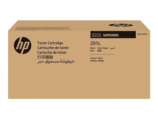 Samsung MLT-D201L - High Yield (black) - black - original - toner cartridge (SU870A) - for ProXpress SL-M4030ND, SL-M4080FX