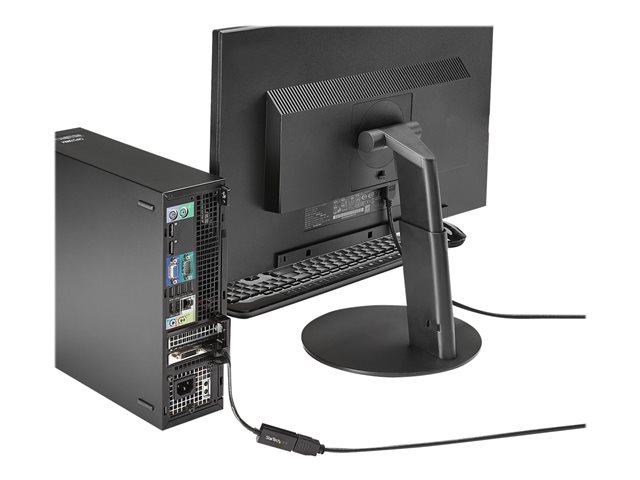 StarTech.com DisplayPort 1.2 to HDMI Adapter - 4K 30Hz - Active Audio Video Converter for DP laptop computers and HDMI Monitor Displays (DP2HD4KS) - Video converter - DisplayPort - HDMI - for P/N: DKM30CHDPD, DKM30CHDPDUE, SV231QDPU34K, TB3CDK2DP, TB3CDK2DPUE, TB3DKM2DPL