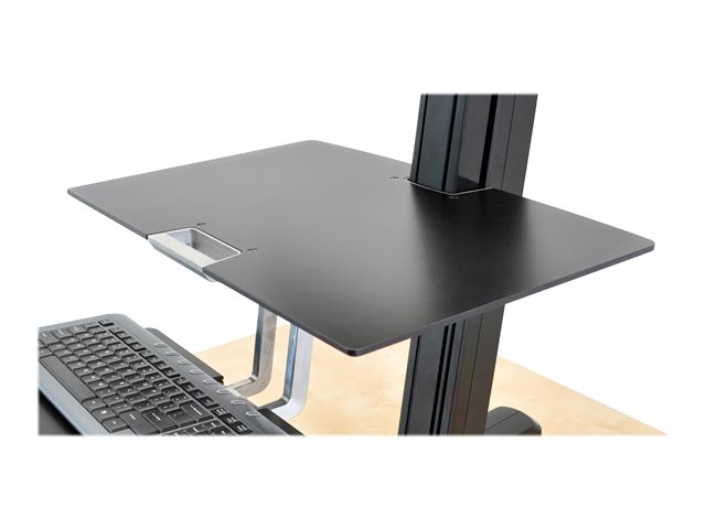 Ergotron WorkFit-S - Mounting component (work surface) - phenolic composite - black