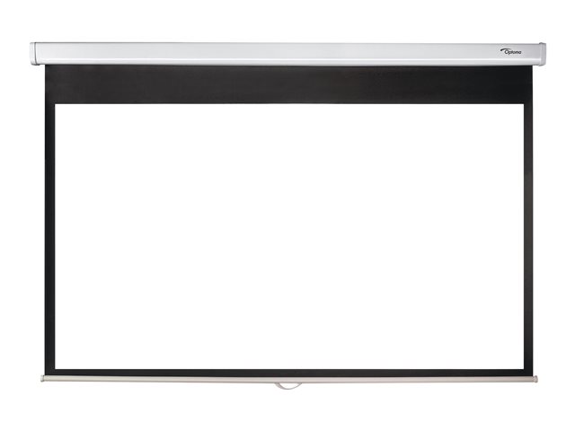 Optoma Panoview Pull Down Manual with CSR DS-9084PMG+ - Projection screen - ceiling mountable, wall mountable - 84\" (213 cm) - 16:9 - Matte White - for Optoma HZ40STx