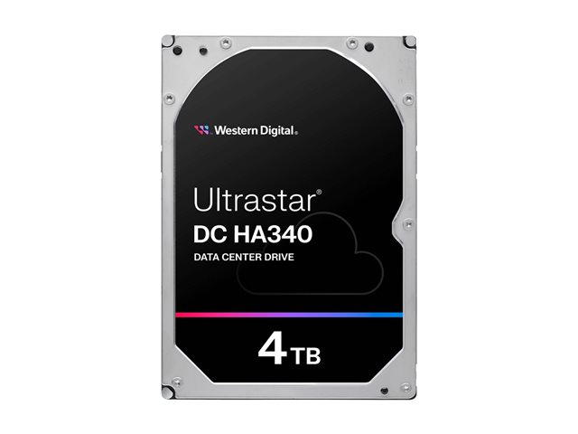 WD Ultrastar DC HA340 WUS721204BLE6L4 - Hard drive - Data Centre - 4 TB - internal - 3.5\" - SATA 6Gb/s - 7200 rpm - buffer: 256 MB