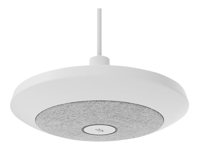 Logitech - Mounting kit (ceiling mount, mic holder) - for microphone - white - ceiling mountable, pendant - for Rally Mic Pod, Room Solution Large