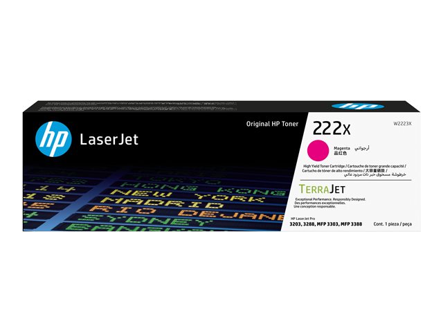 HP 222X Mgn LaserJet Toner Cartridge