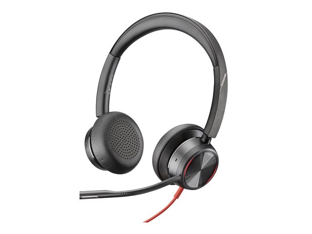 Poly Blackwire 8225 Stereo USB-C Headset +USB-C/A Adapter - Replaces Poly SKU 214407-01