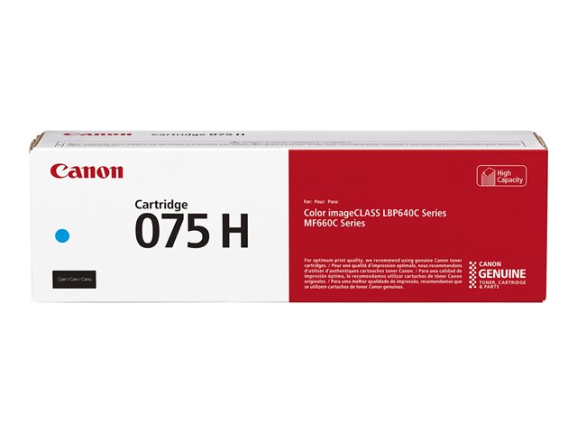 Canon 075 H - High capacity - cyan - original - box - toner cartridge