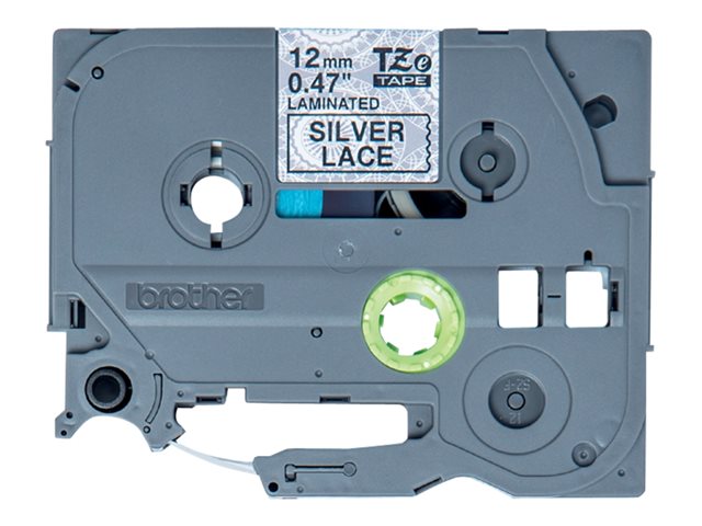 Brother TZe-MPSL31 - Black on silver lace - Roll (1.2 cm x 4 m) 1 cassette(s) laminated tape - for Brother PT-H110, P-Touch PT-E310, P-Touch Cube PT-P300, P-Touch Cube Pro PT-P910