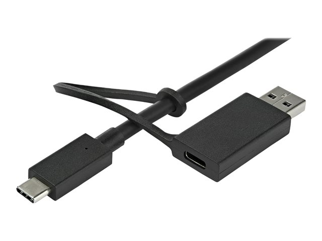 StarTech.com USB-C & USB-A Dock, Hybrid Universal Laptop Docking Station with Dual Monitor Display 4K 60Hz HDMI & DisplayPort, 60W Power Delivery, Gigabit Ethernet, Windows, Mac Chrome - 4K USB Type-C Dock (DK30C2DPPDUE) - Docking station - USB-C - 2 x HDMI, 2 x DP - 1GbE