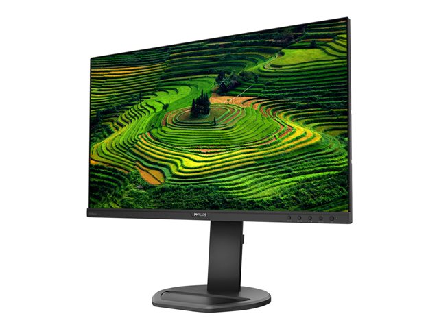 Philips B Line 241B8QJEB - LED monitor - 24\" (23.8\" viewable) - 1920 x 1080 Full HD (1080p) @ 75 Hz - IPS - 250 cd/m² - 1000:1 - 5 ms - HDMI, DVI-D, VGA, DisplayPort - speakers - black texture