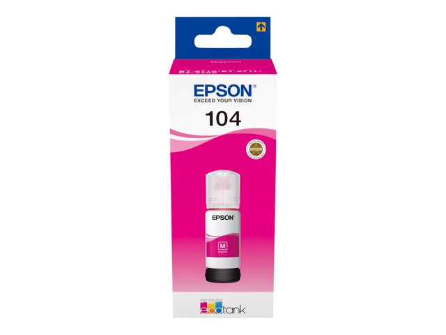 Epson EcoTank 104 - 65 ml - magenta - original - ink tank - for EcoTank ET-14100, 1810, 2721, 2810, 2811, 2812, 2814, 2815, 2820, 2821, 2825, 2826, 4800