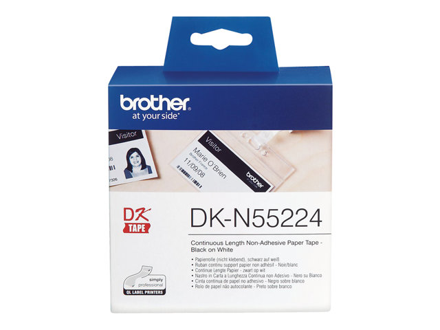 Brother DKN55224 - Paper - black on white - Roll (5.4 cm x 30.5 m) 1 roll(s) tape - for Brother QL-1050, QL-1060, QL-500, QL-550, QL-560, QL-570, QL-580, QL-650, QL-700, QL-720