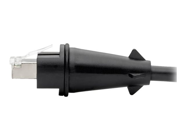 Eaton Tripp Lite Series Industrial Cat5e/Cat6 STP Ethernet Cable - RJ45 M/M, CMX Outdoor, IP68, 26 AWG, TAA, 33 ft. (10.05 m) - Patch cable - TAA Compliant - RJ-45 (M) to RJ-45 (M) - 10 m - STP - CAT 5e/6 - outdoor - black