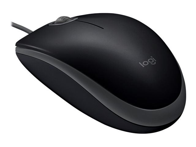 Logitech B110 Silent - Mouse - right and left-handed - optical - 3 buttons - wired - USB