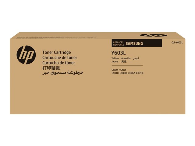 Samsung CLT-Y603L - High Yield - yellow - original - toner cartridge (SU557A) - for ProXpress SL-C4010N, SL-C4010ND, SL-C4012ND, SL-C4060FX, SL-C4062FX