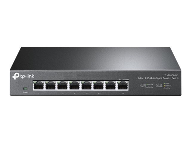TP-Link TL-SG108-M2 - V1 - switch - unmanaged - 8 x 100/1000/2.5G - desktop, wall-mountable