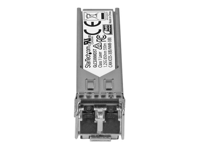 StarTech.com Cisco GLC-SX-MMD Compatible SFP Module, 1000BASE-SX, 1GbE Multimode Fiber MMF Optic Transceiver, 1GE Gigabit Ethernet SFP, LC 550m, 850nm, DDM, Cisco Firepower, ASR920, IE2000 - Lifetime Warranty (GLCSXMMDST) - SFP (mini-GBIC) transceiver module (equivalent to: Cisco GLC-SX-MMD) - 1GbE - 1000Base-SX - LC multi-mode - up to 550 m - 850 nm