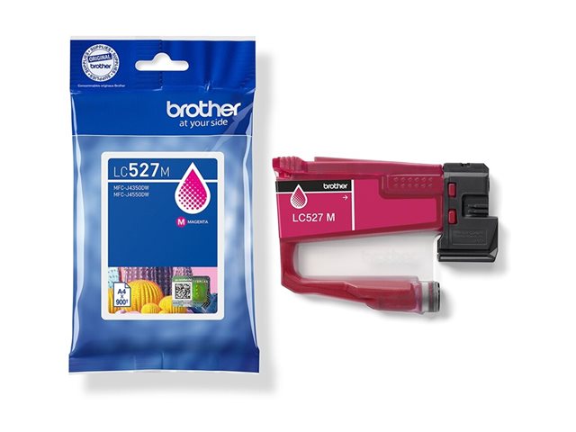 Brother LC527M - Magenta - original - pillow pack - ink cartridge - for Brother MFC-J4350DW, MFC-J4550DW