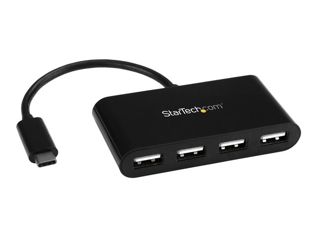 StarTech.com 4-Port USB-C Hub - USB-C to 4x USB-A Hub Adapter - Mini USB 2.0 Hub - Bus-powered USB Type-C Port Expander (ST4200MINIC) - Hub - 4 x USB 2.0 - desktop