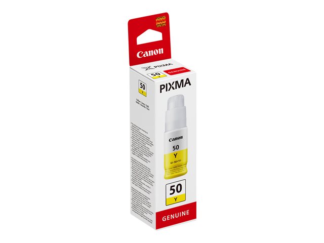 Canon GI 50 Y - Yellow - original - ink refill - for PIXMA G5050, G6050, G7050, GM2050, GM4050