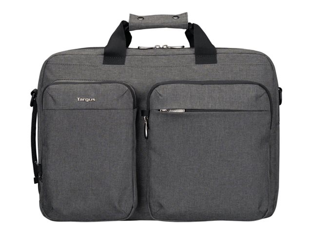 15-16- HYBRID BRIEFCASE BACKPACK - GREY