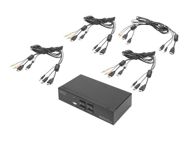 KVM Switch 4Port Single Display Desktop