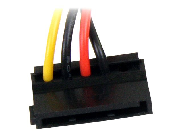 StarTech.com 6in 4 Pin LP4 to Right Angle SATA Power Cable Adapter - LP4 to SATA - 6in LP4 to SATA Cable - 4 pin to SATA - Power adapter - SATA power (M) to 4 PIN internal power (M) - 15 cm - right-angled connector - for P/N: HSB13SATSASB, HSB1SATSASBA, HSB1SATSASVA, HSB3SATSASBA, HSB43SATSASB, HSB4SATSASBA