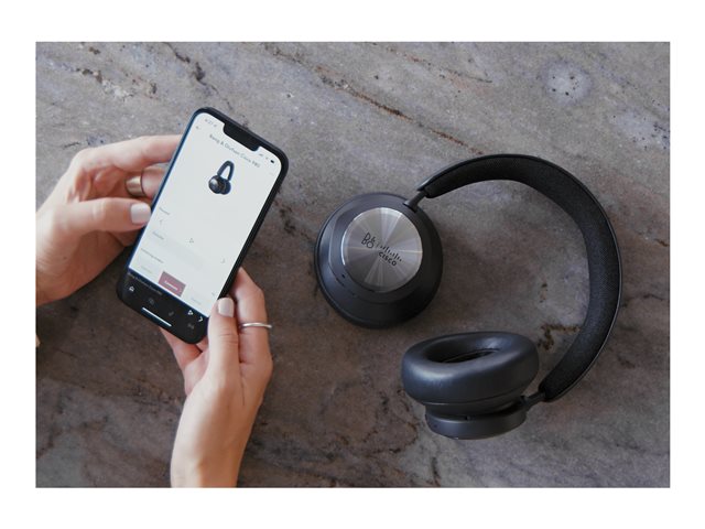 Bang & Olufsen Cisco 980 - Headset - full size - Bluetooth - wireless, wired - active noise cancelling - USB-A, 3.5 mm jack - anthracite black - Cisco Webex Certified - for Cisco IP Phone 8800, Webex Desk Pro Series