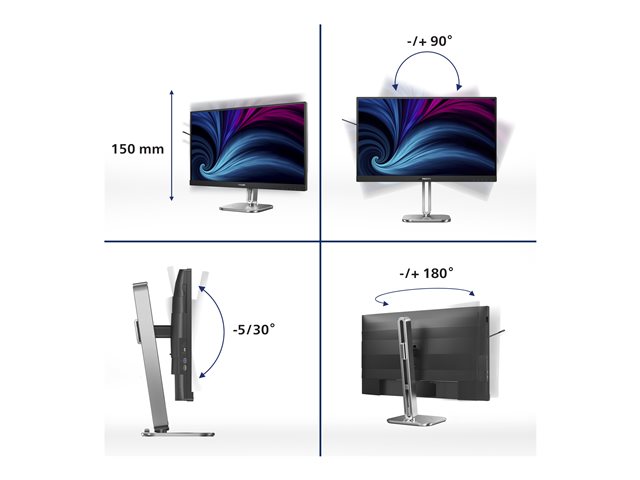 27B2U4601 27i IPS USB-C Docking QHD PowerSensor 4ms 2560x1440@120 Hz Wid 16/9 USB-C -DP-HDMI-Dpout RJ45-4xUSB 3.2 Brightness 350 cd/m S Contrastratio 50M:1 View
