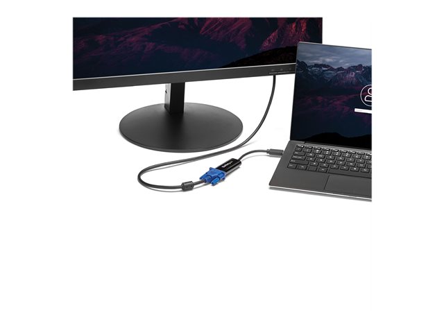 StarTech.com USB 3.0 to VGA Adapter - Slim Design - 1920x1200 - Adapter - TAA Compliant - USB Type A male to HD-15 (VGA) female - 19 cm - black - for P/N: MXT101MM