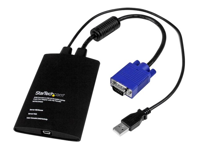 StarTech.com USB Crash Cart Adapter - File Transfer & Video - Portable Server Room Laptop to KVM Console Crash Cart (NOTECONS02) - KVM switch - 1 x KVM port(s) - 1 local user - desktop