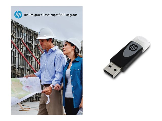 HP PostScript Upgrade Kit - ROM (page description language) - Adobe PostScript Level 3 - 6 GB - for DesignJet T1300 ePrinter, T2300 eMultifunction Printer, T790 ePrinter, T795 ePrinter