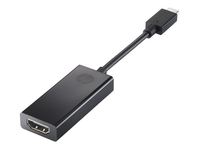 HP - Adapter - 24 pin USB-C male to HDMI female - 4K support - for HP 22, 24, Chromebook 14, 15, ENVY 27, 32, ENVY Laptop 13, 17, Pavilion Laptop 14, 15