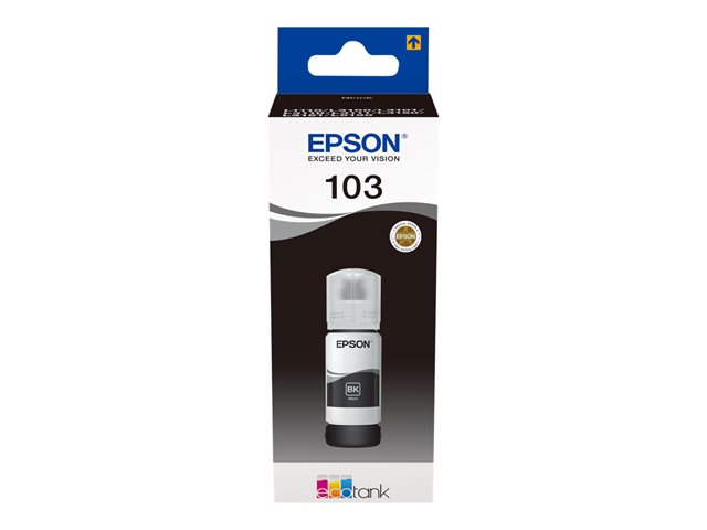 Epson 103 - 65 ml - black - original - ink refill - for EcoTank L3150, L3151, L5190