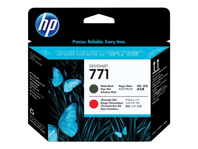 771 originele printkop matzwart en chromatisch rood standard capacity 1-pack