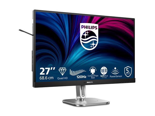 27' 16:9 IPS 120Hz 2560x1440 HAS 150mm   HDMI x 2x 1.4 DP x 1x 1.2