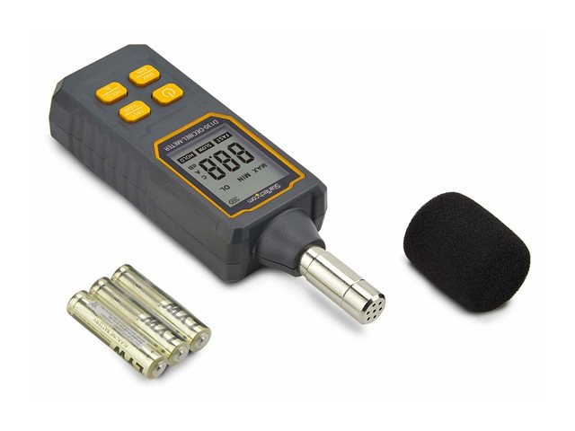 StarTech.com Handheld Digital Sound Meter, Noise/Decibel Level Reader - Sound meter - black