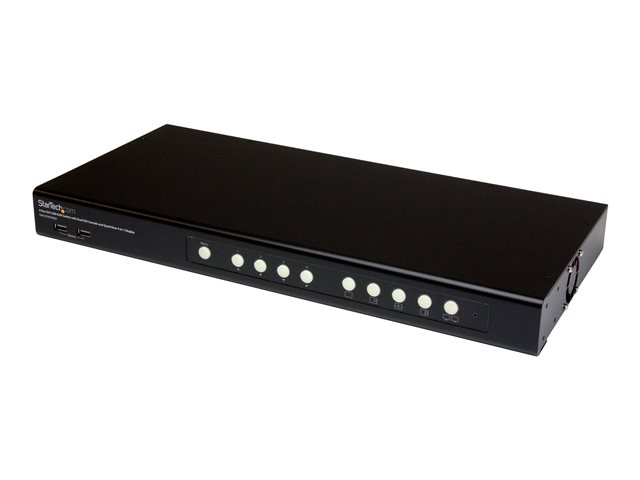 StarTech.com 4 Port DVI USB KVM Switch with Dual DVI Console and Quad View 4-in-1 Display - KVM Switch with Quad Screen Splitter (SV431DVIUAQV) - KVM / audio / USB switch - 4 x KVM / audio / USB - 1 local user - desktop, rack-mountable - for P/N: SVA