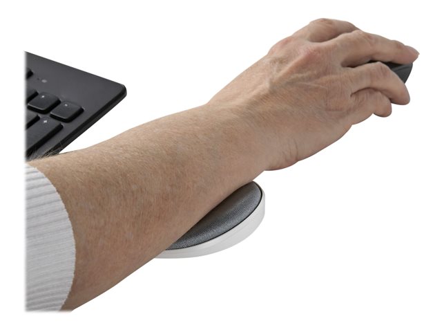 StarTech.com Wrist Rest - Ergonomic Desk Wrist Pad - Sliding Wrist Rest for Mouse - Silver Fabric - Office Wrist Support (ROLWRSTRST) - Wrist rest - TAA Compliant