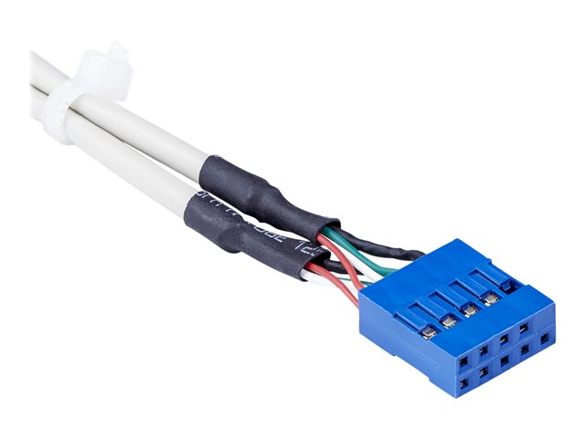 StarTech.com 4 Port USB A Female Slot Plate Adapter - USB panel - 4 pin USB Type A (F) (USBPLATE4) - USB panel - USB (F) to 9 pin IDC (F)