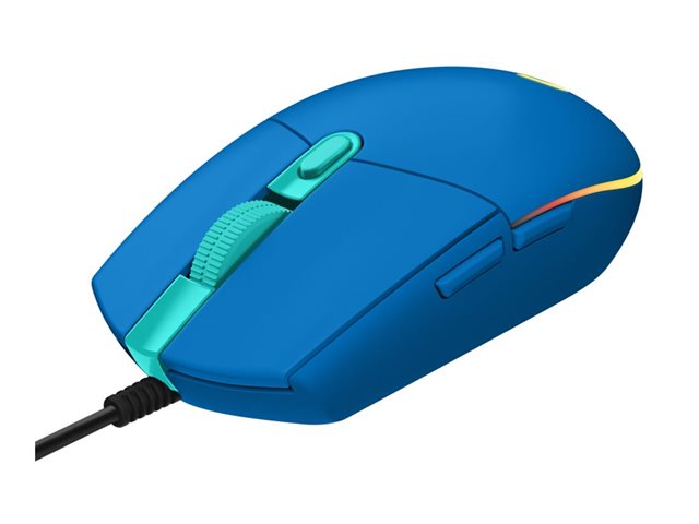 Logitech Gaming Mouse G203 LIGHTSYNC - Mouse - optical - 6 buttons - wired - USB - blue