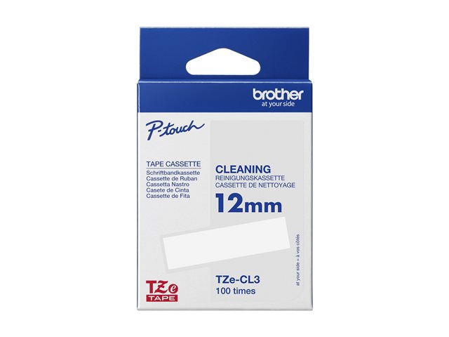 Brother TZe-CL3 - Roll (1.2 cm) 1 cassette(s) cleaning tape - for Brother PT-D210, D600, H110, P-Touch PT-D210, D450, D800, E310, E550, H110, P900, P950