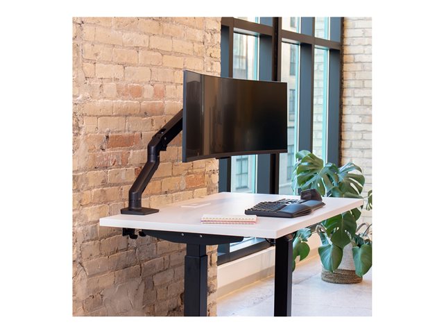Ergotron HX - Mounting kit (articulating arm, desk clamp mount, extender arm, grommet mount, pivot) - Constant Force Technology - for LCD display/ curved LCD display - matte black - screen size: up to 49\"
