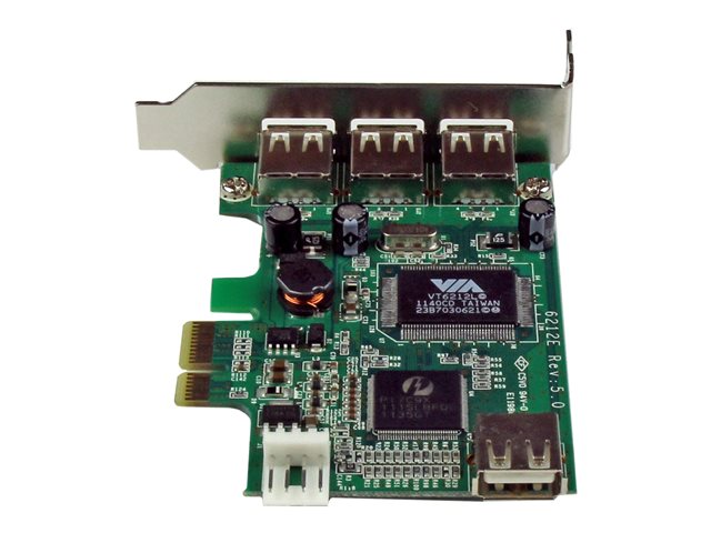 StarTech.com 4 Port PCI Express Low Profile High Speed USB Card - PCIe USB 2.0 Card - PCI-E USB 2.0 Card (PEXUSB4DP) - USB adapter - PCIe low profile - USB, USB 2.0 - 4 ports - for P/N: ST4200MINI2