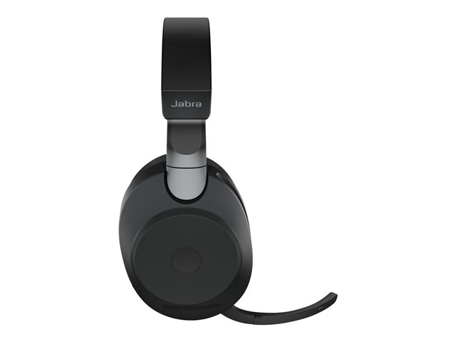 Jabra Evolve2 85 UC Stereo - Headset - full size - Bluetooth - wireless, wired - active noise cancelling - 3.5 mm jack - noise isolating - black