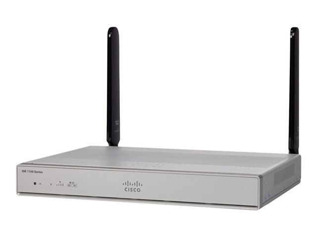 Cisco Integrated Services Router 1117 - Router - DSL modem 4-port switch - 1GbE - WAN ports: 2 -