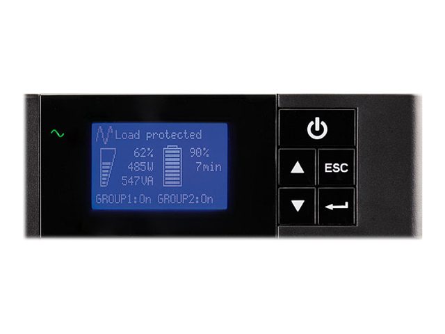 Eaton 5P 1550iR - Gen 2 - UPS (rack-mountable) - AC 200/208/220/230/240 V - 1350 Watt - 1550 VA - 1-phase - 9 Ah - RS-232, USB - output connectors: 6 - 1U - 19\" - black/silver - with Network Card-MS